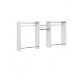 $198 BASIC HANGING 60 IN. W - 96 IN. W WHITE WOOD