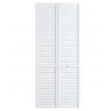 30 IN. X 80 IN. LOUVER PINE WHITE INTERIOR CLOSET