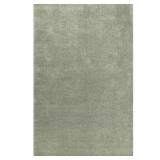 $114 HAZE SOLID LOW-PILE GREEN 6 FT. X 9 FT. AREA