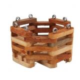 1 LOT OF 15-BETTER-GRO 4.75-IN W BROWN WOOD BASKET