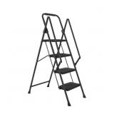 $107 FOLDING STEP STOOL, 4.5 FT. 4 STEP STEEL STEP