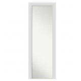 $132 LARGE RECTANGLE SATIN NATURAL WHITE HOOKS CAS