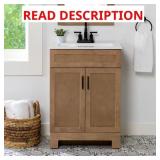 $299 LYTON 25 IN. SINGLE SINK SAND BATH VANITY WIT