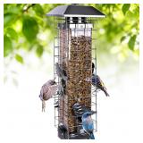 SQUIRREL PROOF BIRD FEEDERS FOR OUTDOORS, METAL WI