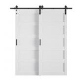 $540 75 IN. X 84 IN. 5-PANEL WHITE MDF INTERIOR DO