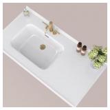 $288 43 IN. W X 22 IN. D SOLID SURFACE RESIN WHITE