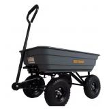 $106 4 CU. FT. EASY DUMP PLASTIC WAGON GARDEN CART