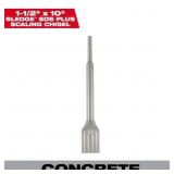 1 LOT OF 5-SDS-PLUS SLEDGE STEEL SCALING CHISEL 1-
