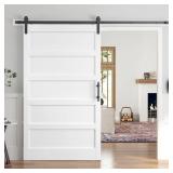 $337 48 IN. X 84 IN. 5-PANEL SOLID MDF WHITE FINIS