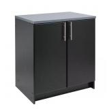 $174 WOOD FREESTANDING GARAGE CABINET IN BLACK (32
