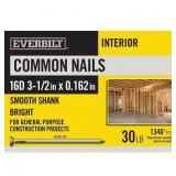 16D 3-1/2 IN. COMMON NAILS BRIGHT 30 LBS (APPROXIM