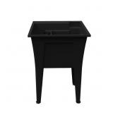 24 IN. X 22 IN. BLACK UTILITY/LAUNDRY SINK