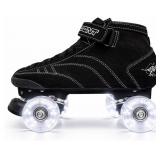 $344 BONT SKATES - PROSTAR BLACK SUEDE PROFESSIONA