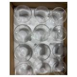 1 LOT OF (12) GLASS CUPS