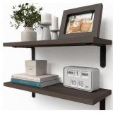 RICHER HOUSE FLOATING SHELVES FOR D COR, RUSTIC WO