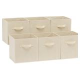 AMAZON BASICS COLLAPSIBLE FABRIC STORAGE CUBES ORG