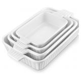 MALACASA CASSEROLE DISHES FOR OVEN, PORCELAIN BAKI