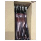 1 LOT OF (9) WOODEN HANGERS