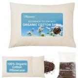 USLIXURY ORGANIC BUCKWHEAT PILLOW FOR SLEEPING WIT