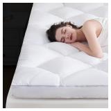 DOWNCOOL 3 INCH QUEEN MATTRESS TOPPER, ULTRA THICK