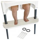WHITE IKEA HIGH CHAIR FOOT REST, COMPATIBLE WITH A