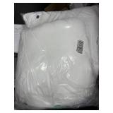 1 LOT OF (2) MIULEE WHITE PILLOWS