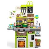 KIDS PLAY KITCHEN SET, TODDLER KITCHEN PLAYSET WIT