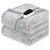 SEALY ELECTRIC BLANKET HEATED THROW 50"X60" SOFT D