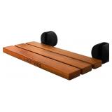 20" SHOWER SEAT TEAK SHOWER BENCH, WALL MOUNTED FO