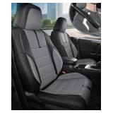 $108 FREESOO BLACK GRAY FRONT CAR SEAT COVERS - FA