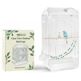 CLEAR VIEW BIRD CAGE, INDOOR & TRAVEL SMALL BIRDCA