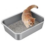STAINLESS STEEL LITTER BOX - METAL SMALL CAT KITTY