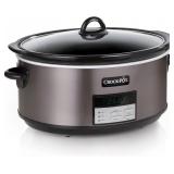 CROCK-POT LARGE 8-QUART PROGRAMMABLE SLOW COOKER W
