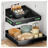 2 PACK PULL OUT CABINET ORGANIZER, WIDTH (12"-19")