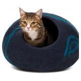 MEOWFIA CAT CAVE   PREMIUM FELT CAT BED FOR INDOOR