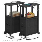 TUTOTAK SMALL NARROW END TABLES, SIDE TABLES WITH