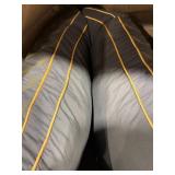 1 LARGE GOLD AND GREY DECORTIVE PILLOW