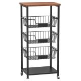 HASTATII KITCHEN STORAGE CART, KITCHEN BASKET, 5-T