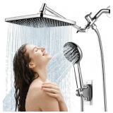 RAIN SHOWER HEAD WITH HANDHELD, 11.8 INCH HIGH PRE