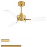 LANMEL 42 INCH METAL CEILING FAN WITH LIGHT, MODER