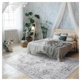 MANDALA - MACHINE WASHABLE AREA RUGS 8 X 10 FT, DU