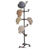 $110 MYGIFT INDUSTRIAL DARK BROWN METAL PIPE RACK