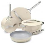 $445 CARAWAY NON-STICK CERAMIC COOKWARE SET (12 PI