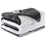 HEATED BLANKET 72"X84" FULL SIZE, DUAL-SIDED WITH