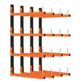 4 PACK LUMBER STORAGE RACK, WALL MOUNT