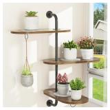 ROTATING WINDOW PLANT SHELVES WITH 3 ANTI-SLIP MAT
