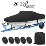 $105 TEBLINT WATERPROOF BOAT COVER, 20-22FT TRAILE