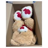 LARGE HEART THEMED TEDDY BEAR