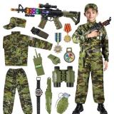 METEMOT KIDS ARMY COSTUME FOR BOYS, MILITARY ARMY
