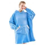 NORD ECO WEARABLE BLANKET HOODIE, OVERSIZED SHERPA